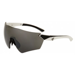 Ryders Eyewear Main antiFOG sunglasses with white black frame and grey mirrored lenses