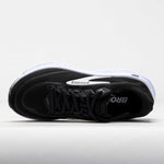 Brooks Ghost 18 running shoe in black with grey accents and white sole