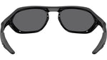 Oakley Cage Jacket sunglasses rear view showing inner frame construction and temple arms detail