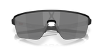 Oakley Corridor SQ sunglasses in matte black with Prizm Black shield lens, interior view