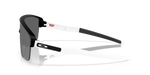 Oakley Corridor SQ sunglasses in matte black with white temples and Prizm Black lenses