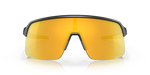 Oakley Sutro Lite sunglasses in matte carbon with Prizm 24K gold lens, front view