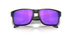 Oakley Holbrook S sunglasses rear view showing matte black frame and violet Prizm lenses