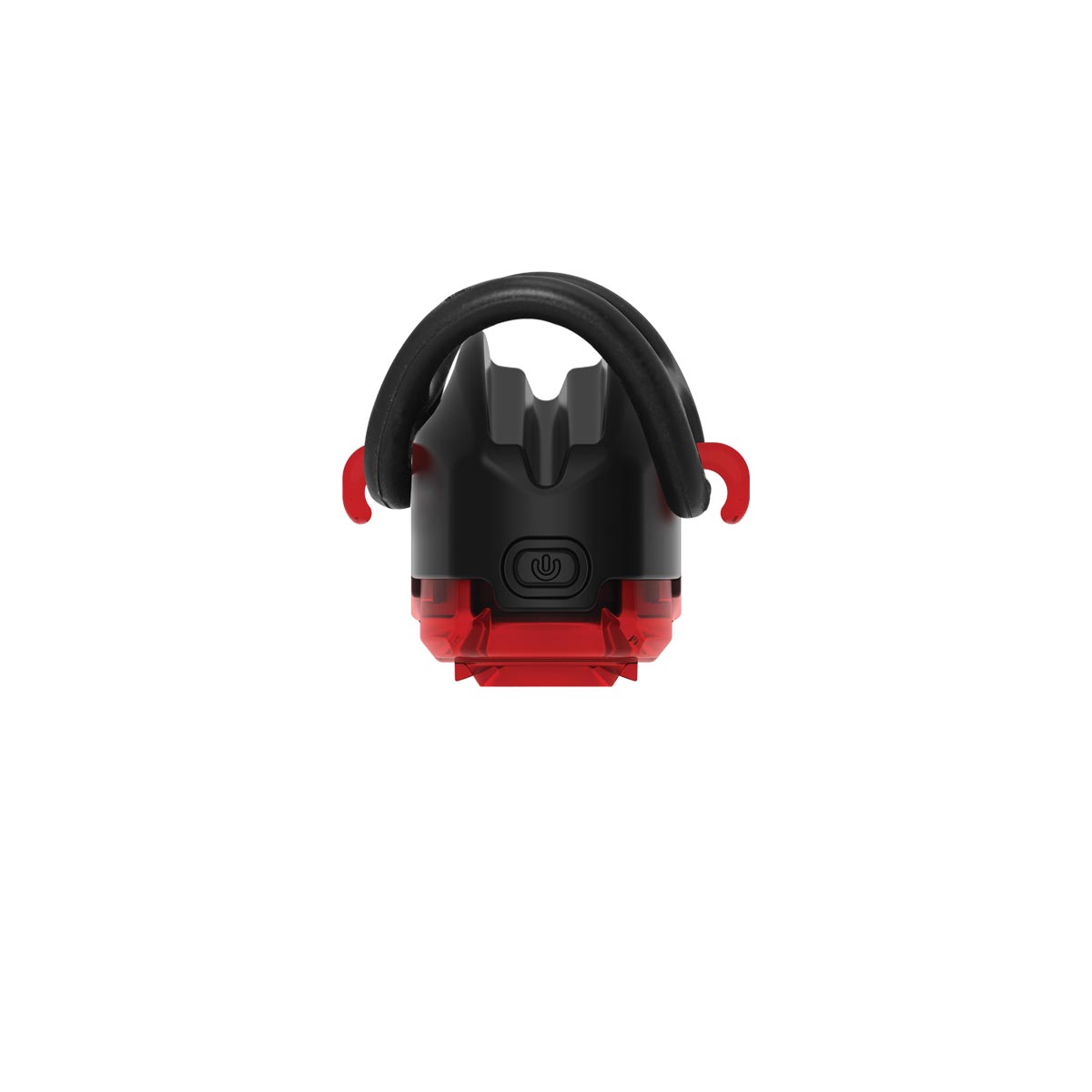 Lezyne KTV Drive+ rear bike light in black with red mounting clips