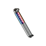 Lezyne Pocket Drive Pro Neo bike pump in rainbow metallic finish with black details
