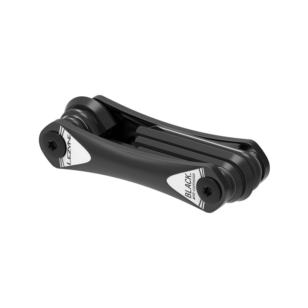 Lezyne RAP II-8 black multi-tool with folding design and hex keys