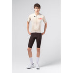 Gobik CX Pro 4.0 men's short sleeve cycling jersey in almond colorway, full front view