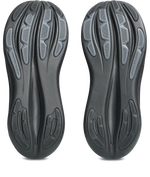 ASICS Gel Nimbus 28 outsole view showing ASICSGRIP rubber traction pattern in dark grey