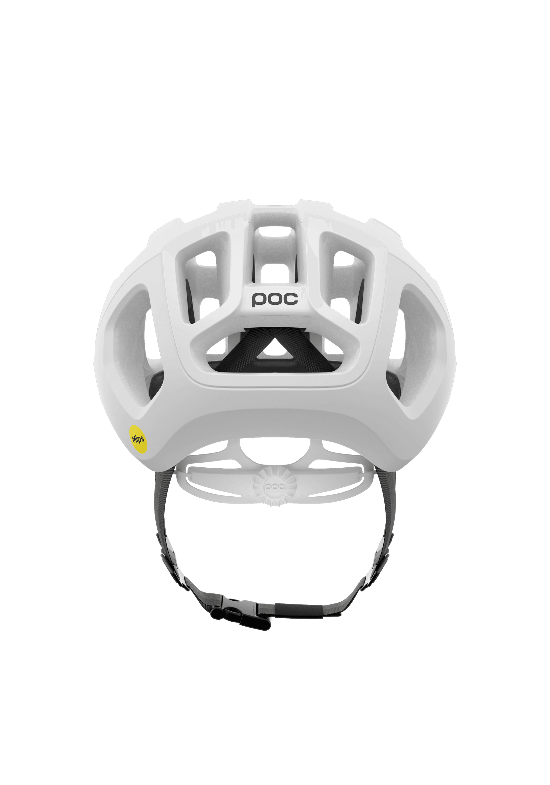 POC Ventral Air MIPS cycling helmet in hydrogen white matte finish