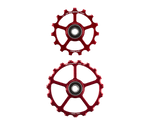 CeramicSpeed OSPW red aluminum pulley wheels 15T upper and 19T lower for SRAM AXS