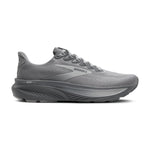 Brooks Ghost 17 men's running shoe in gray with charcoal midsole, lateral view