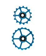 CeramicSpeed OSPW System blue anodized aluminum pulley wheels, upper 15T and lower 19T