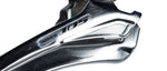 Shimano 105 FD-5700 silver front derailleur with polished chrome finish