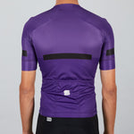 Sportful Evo Jersey violet purple cycling jersey back view showing rear pockets and Sportful logo