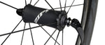 Zipp 808 NSW Carbon Disc Wheel hub detail showing matte black finish and spoke lacing
