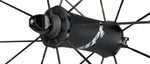 Zipp 808 NSW Carbon Tubeless Disc Wheel hub detail in matte black finish