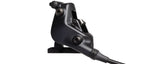 SRAM Force eTap AXS left shifter in black with professional studio lighting