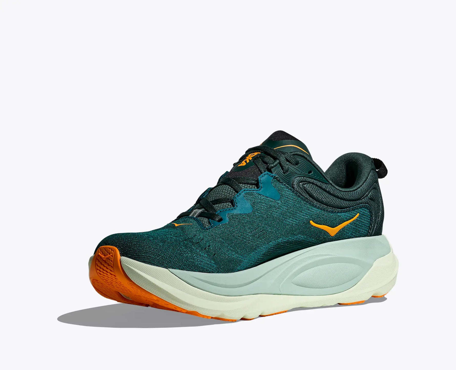 Hoka Gaviota 6 men's running shoe in bay leaf and tidal wave colorway