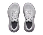 Hoka Gaviota 6 women's running shoes pair shown from top-down view in gray and lilac