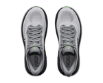 Top-down view of pair of HOKA Clifton 11 running shoes in grey colorway