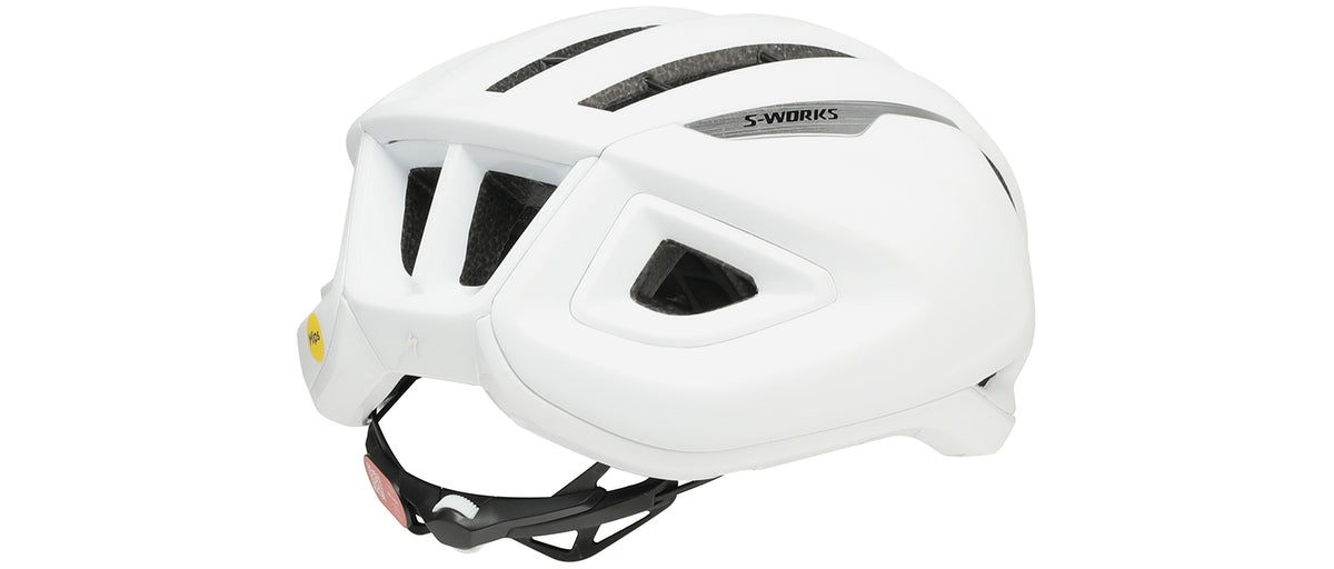 Specialized S-Works Prevail 3 matte white cycling helmet with MIPS protection and ventilation ports