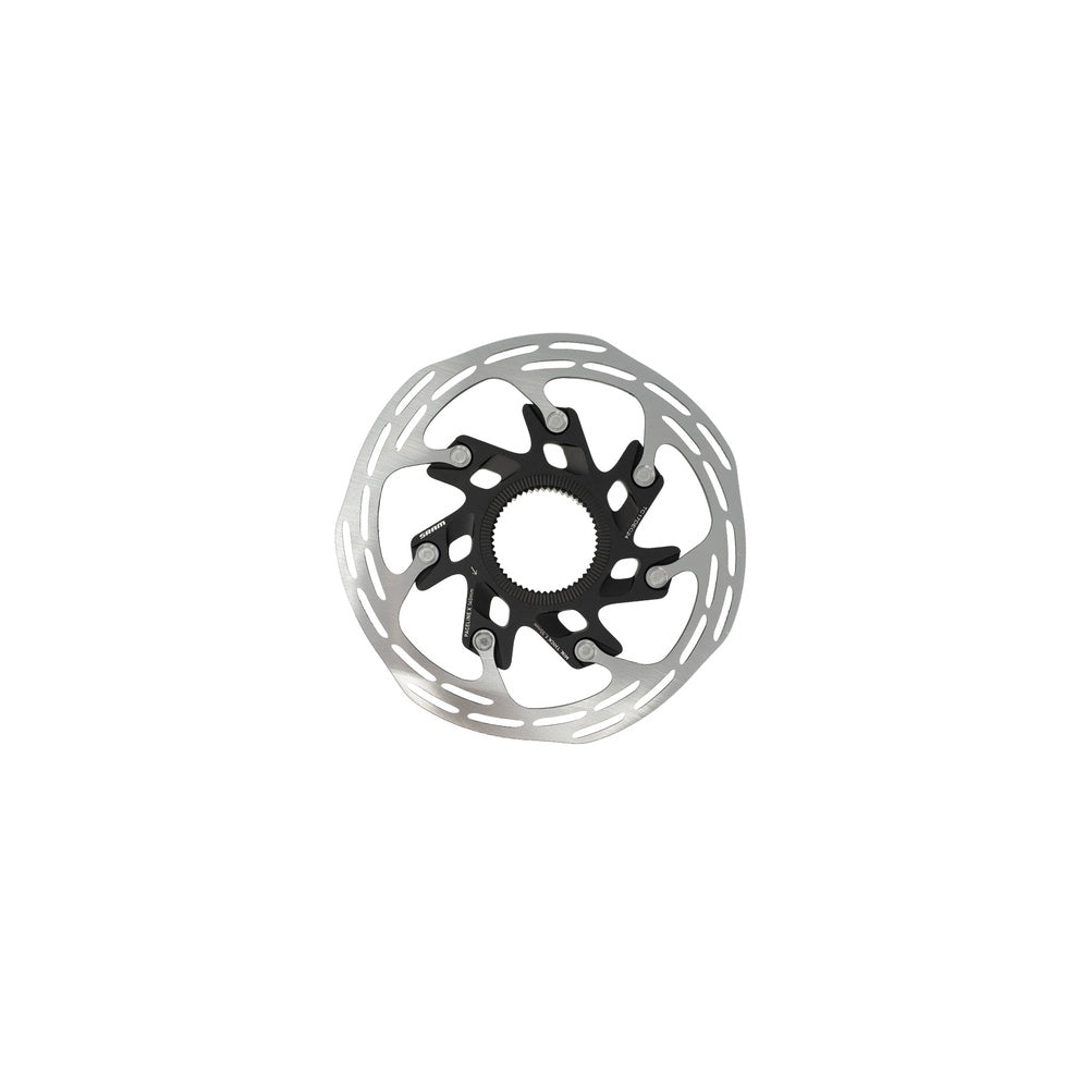 SRAM Paceline CenterLine disc brake rotor 140mm with black spider and silver ring