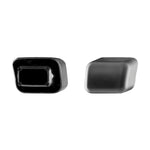 Thule Spar Tube End Cap in black, shown from front and side angles on white background