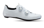 Specialized S-Works Torch cycling shoe in white with dual BOA dials
