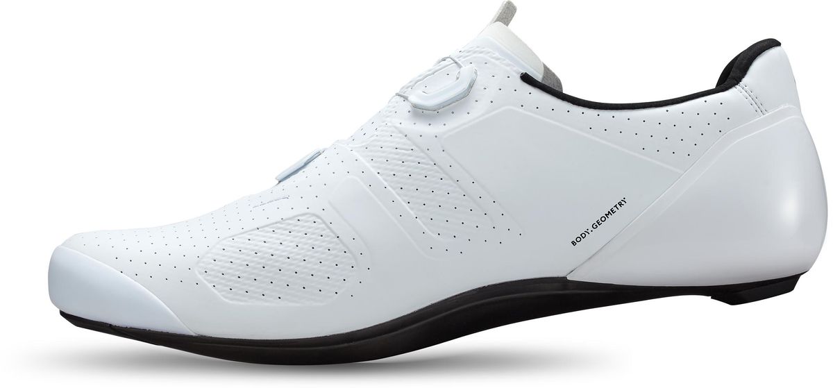 Specialized S-Works Torch cycling shoes in white with BOA closure system