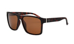 Ryder sunglasses by I-SEA featuring matte tortoise shell frame and amber brown lenses