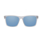 Ryders Eyewear Ryder sunglasses with matte clear frame and blue mirrored lenses