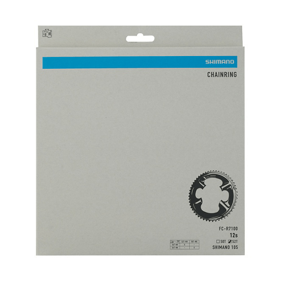 Shimano FC-R7100 105 12-speed 52T chainring in official grey retail packaging