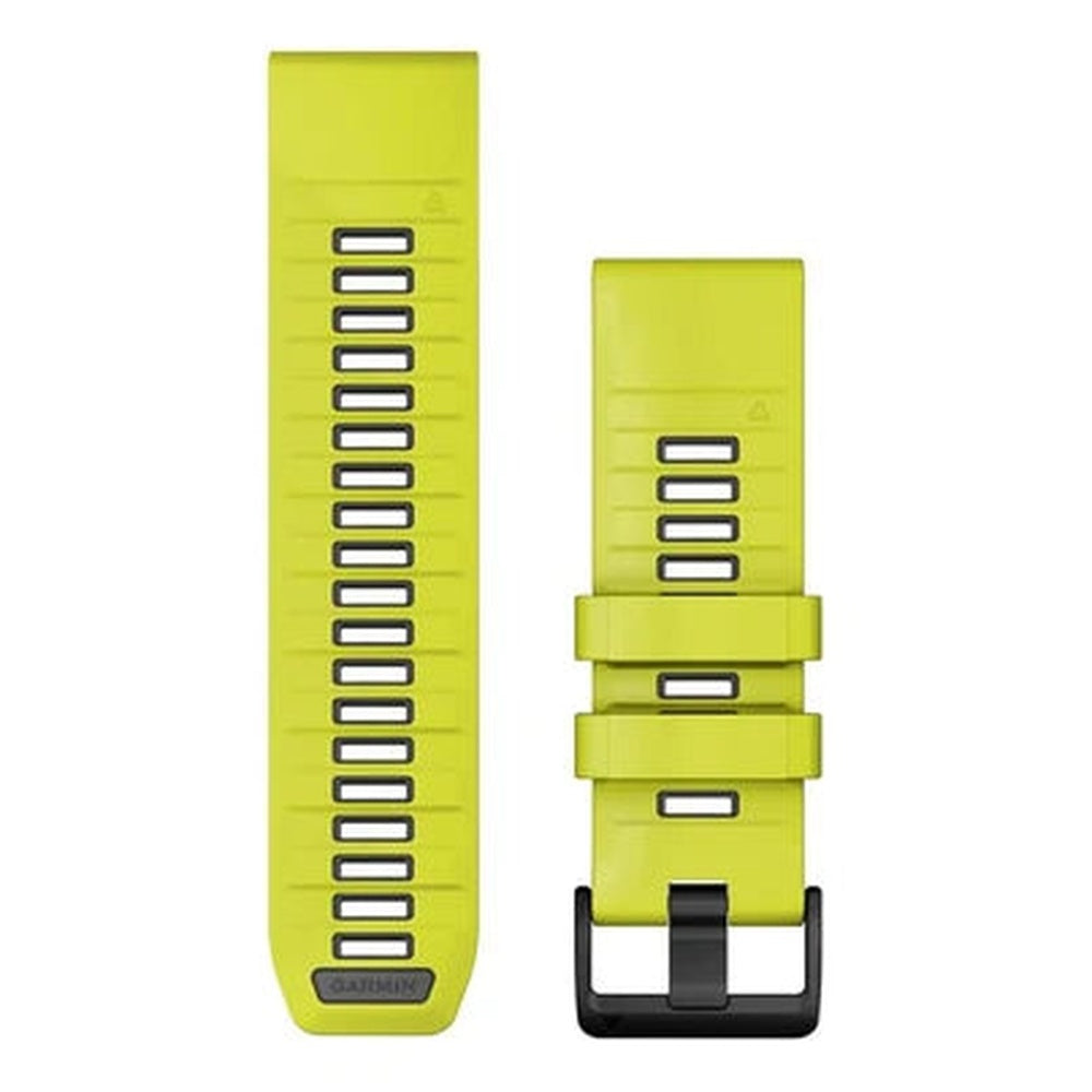 Garmin QuickFit® 26 Watch Bands QuickFit® 26 Watch Bands, Amp Yellow/Graphite Silicone