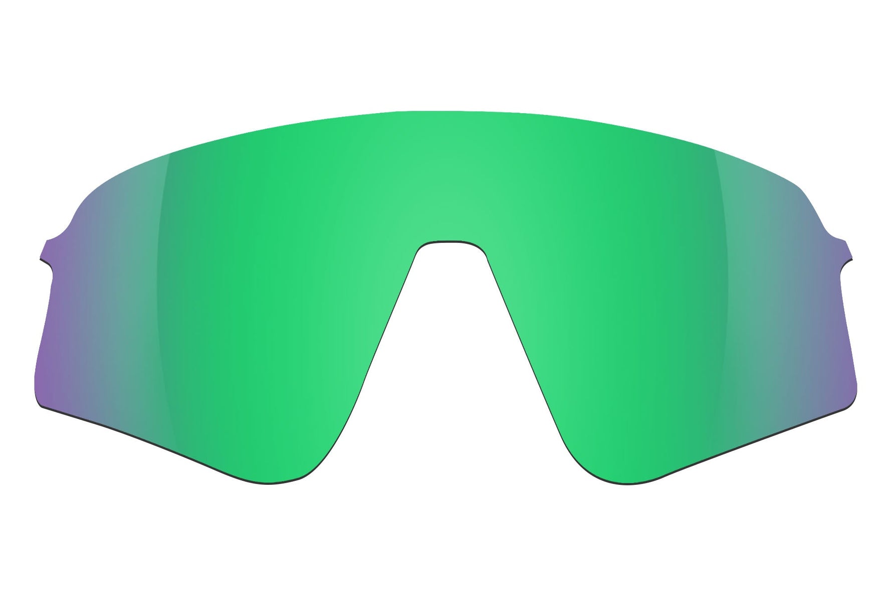 Oakley Sutro Lite Sweep replacement lens in Prizm Road Jade green mirrored finish
