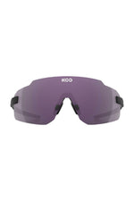 KOO Supernova cycling sunglasses with black matte frame and photochromic purple lens
