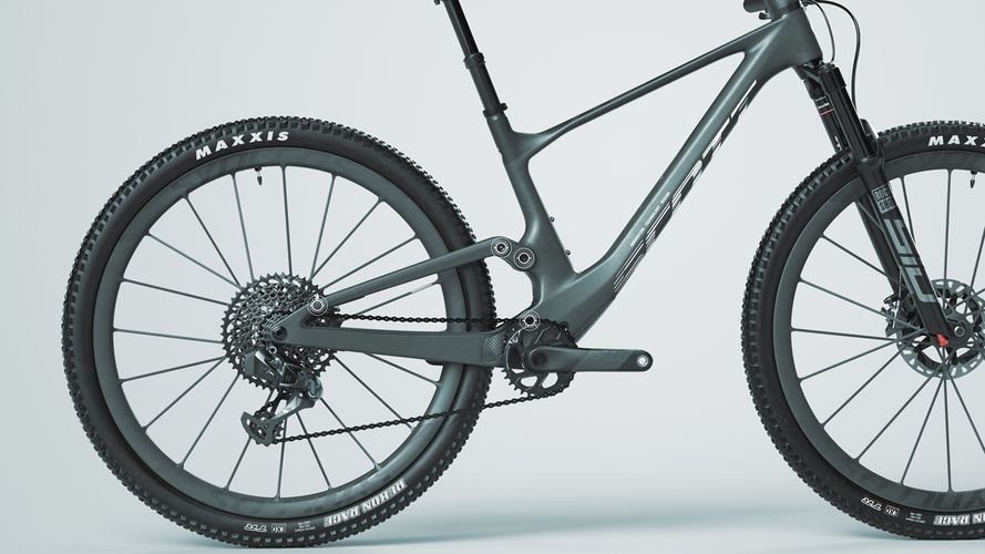 Scott Spark RC World Cup full-suspension mountain bike in dark carbon black finish
