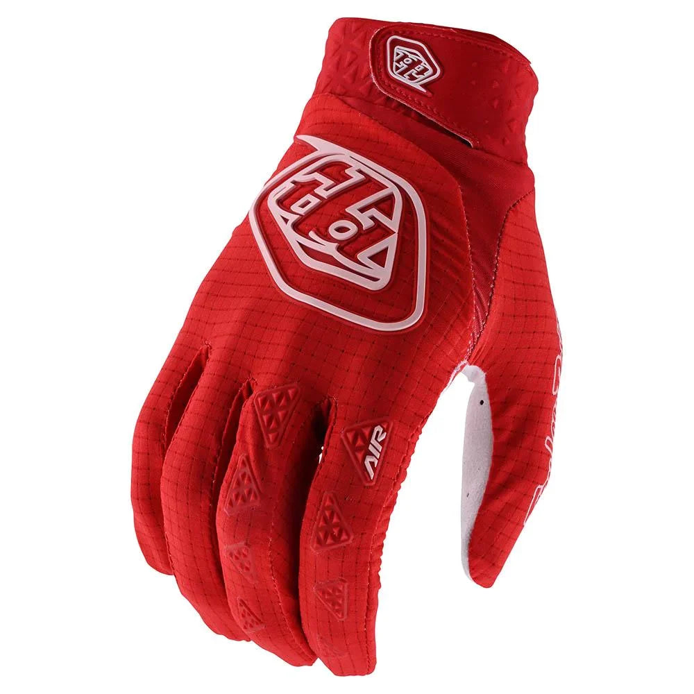 Troy Lee Designs TLD Air motocross glove in solid red with white logo