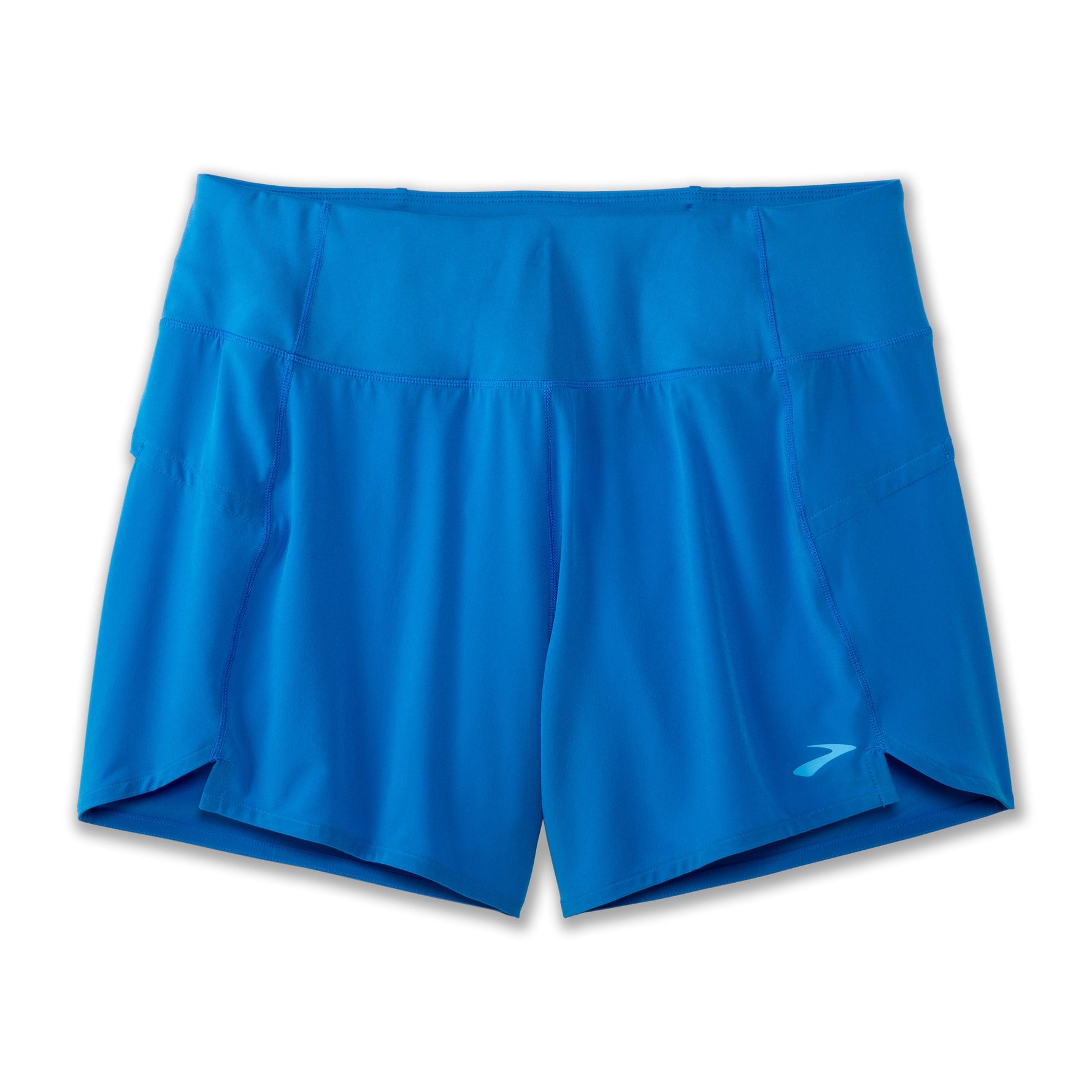 Brooks Chaser 5-inch Women's Running Shorts in Azure Blue with side pockets