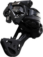 Shimano Deore XT RD-M8250-GS Di2 Wireless 12-Speed rear derailleur in black and gray