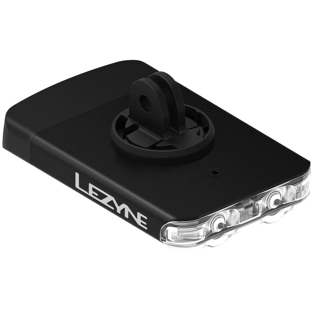 Lezyne Road Drive 500 LED front bike light in matte black with GoPro mount