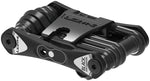 Lezyne RAP II 6 Multi Tool black folded compact view, angled perspective showing tool ends