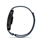 Garmin CIRQA Smart Band in Captain Blue shown from side profile view