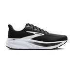 Brooks Ghost 17 women's running shoe in black upper with white midsole and grey accents