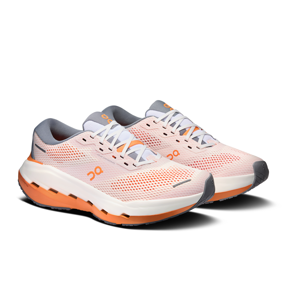 On Cloudrunner 3 Max pair of running shoes three-quarter front view in White Autumn colorway