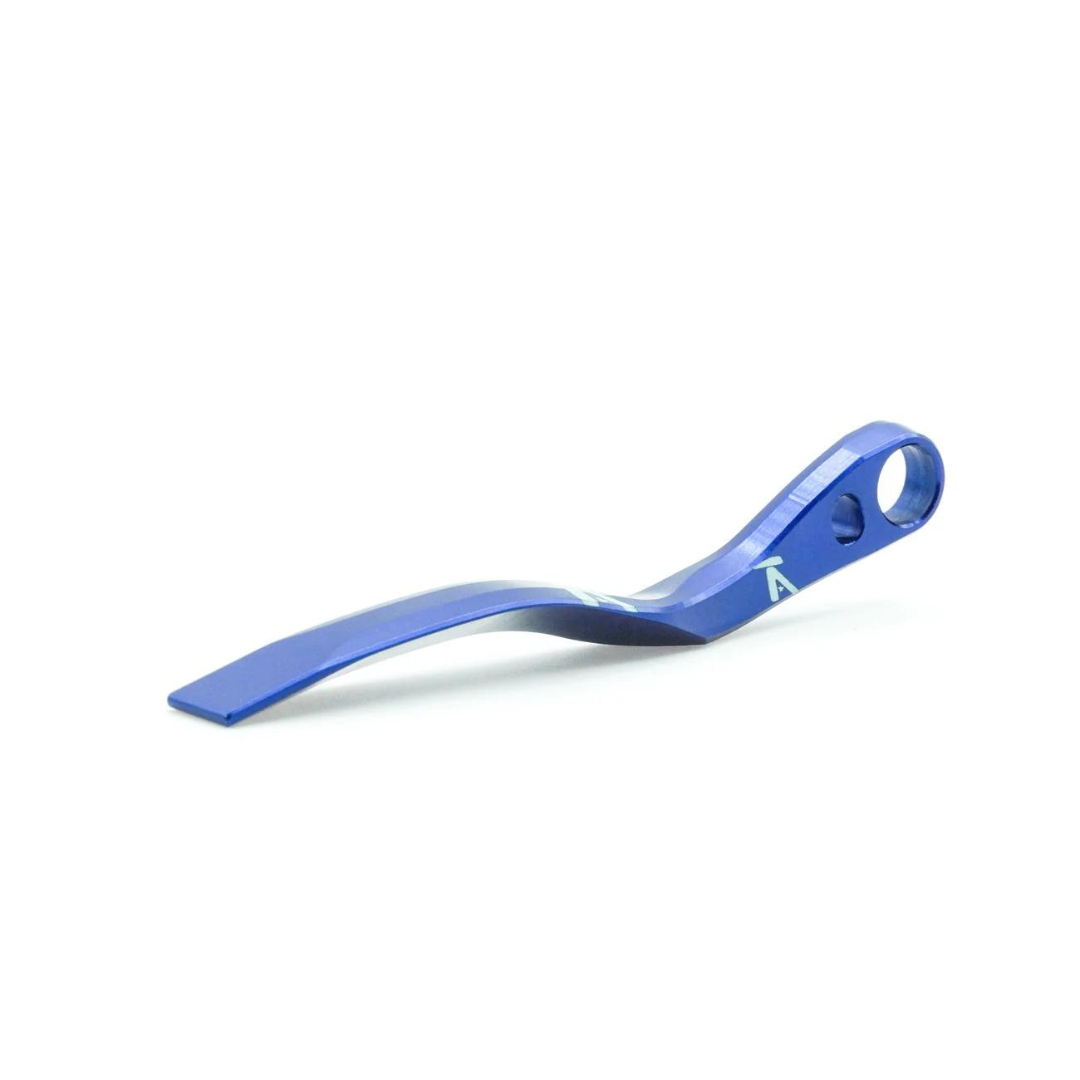 K-EDGE Pro Road Braze-on Chain Catcher in blue anodized aluminum finish