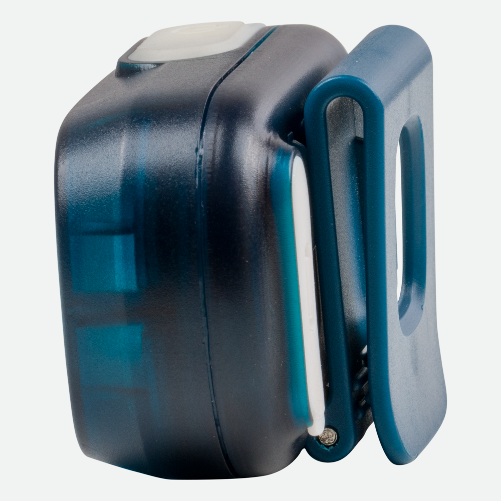 Nathan Luna Fire 400 RX LED running light in sailor blue with clip attachment