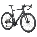 Scott Addict 30 road bike in carbon black with aerodynamic frame and disc brakes