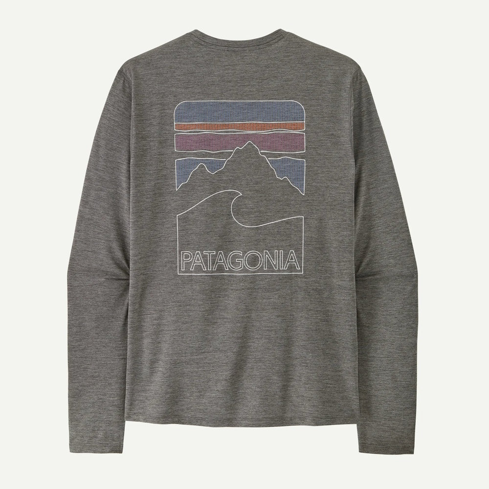 M's L/S Cap Cool Sun Shirt - Peak Visions Forge Grey - Noble Grey X-Dye M