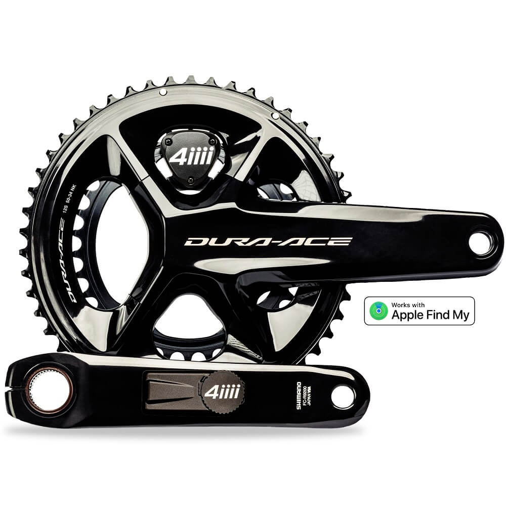 4iiii Dual Side Precision 3+ PRO Power Meter on Shimano Dura-Ace FC-R9200 crankset, black finish