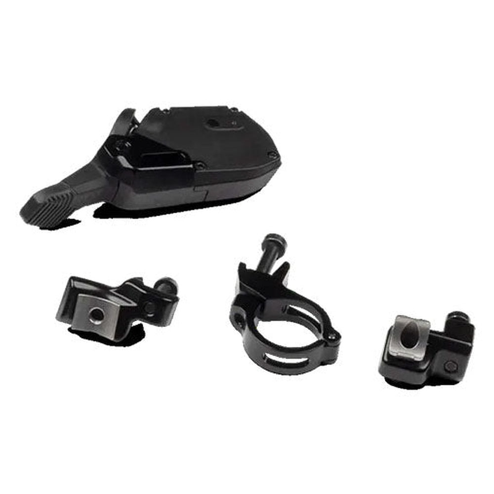 Fox Transfer Neo dropper post remote lever with handlebar clamp mounting hardware, black